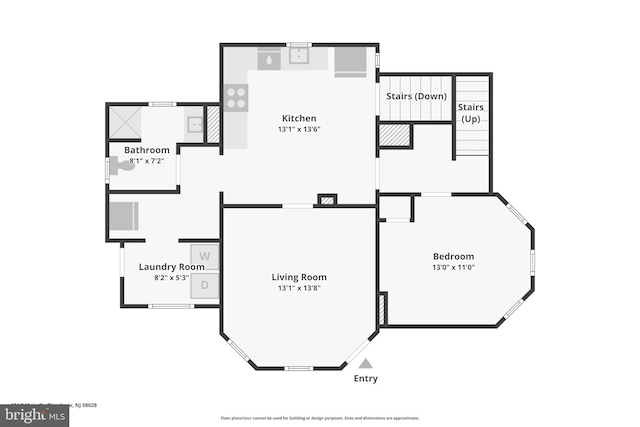 134 S Main St, Glassboro, NJ 08028 - view of floor plan / room layout
