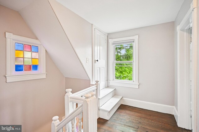 134 S Main St, Glassboro, NJ 08028 - bedroom with wood finished floors and vaulted ceiling