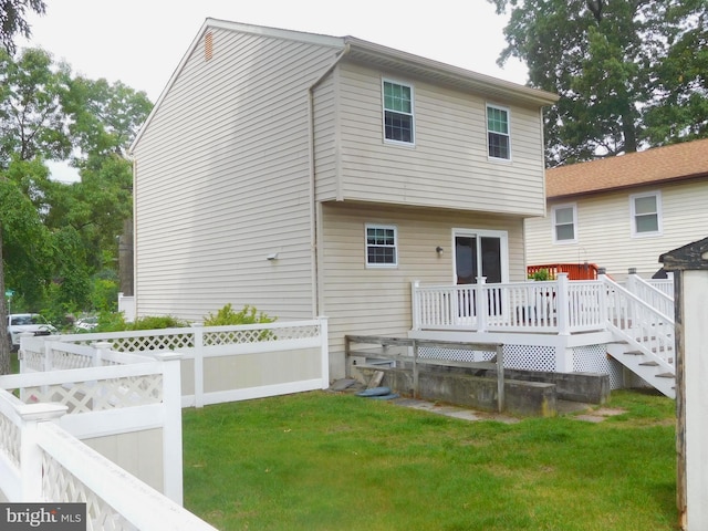 7799 Outing Ave, Pasadena, MD 21122 - back of property featuring a deck