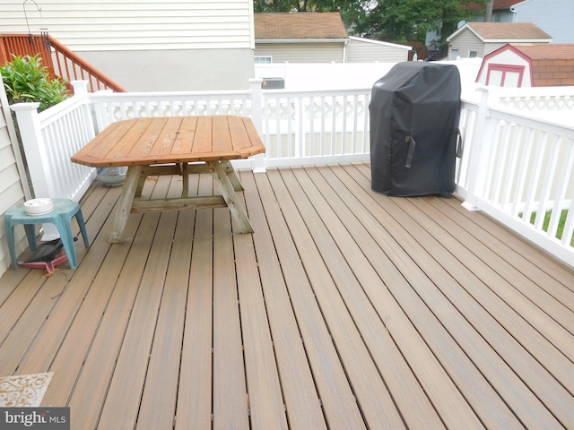 7799 Outing Ave, Pasadena, MD 21122 - deck featuring area for grilling
