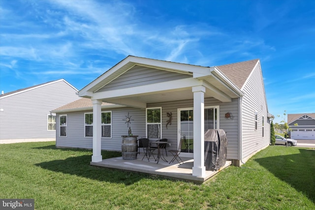 92 Senators Way, Berlin, NJ 08009 - back of house with a lawn, a patio area, and roof with shingles