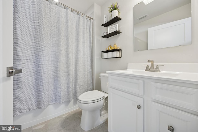 92 Senators Way, Berlin, NJ 08009 - bathroom featuring vanity, tile patterned flooring, and shower / tub combo with curtain