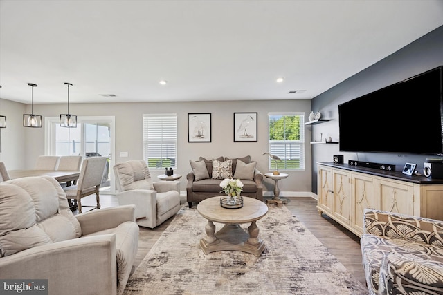 92 Senators Way, Berlin, NJ 08009 - living area with light wood-type flooring and recessed lighting