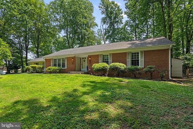 24411 Kakae Dr, Damascus, MD 20872 - ranch-style house featuring brick siding and a front yard