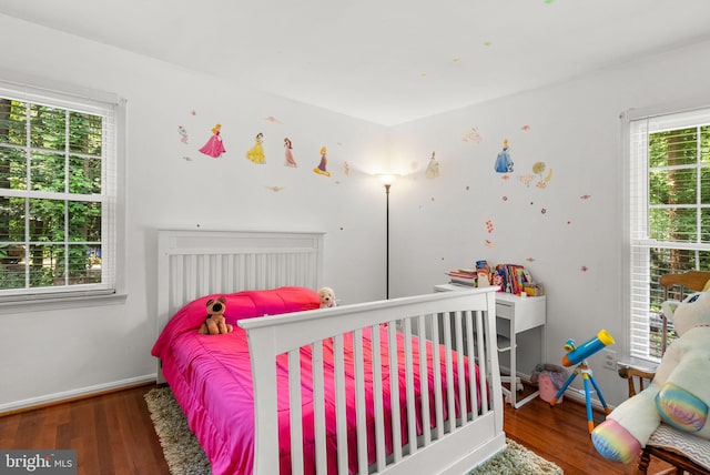 24411 Kakae Dr, Damascus, MD 20872 - bedroom featuring multiple windows and wood finished floors