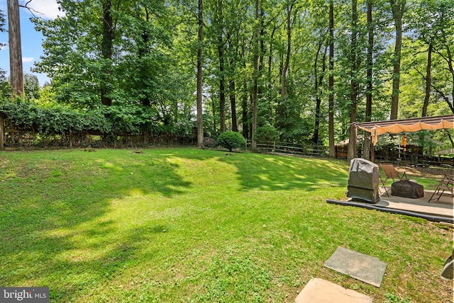 24411 Kakae Dr, Damascus, MD 20872 - fenced backyard featuring a pergola and an outdoor fire pit