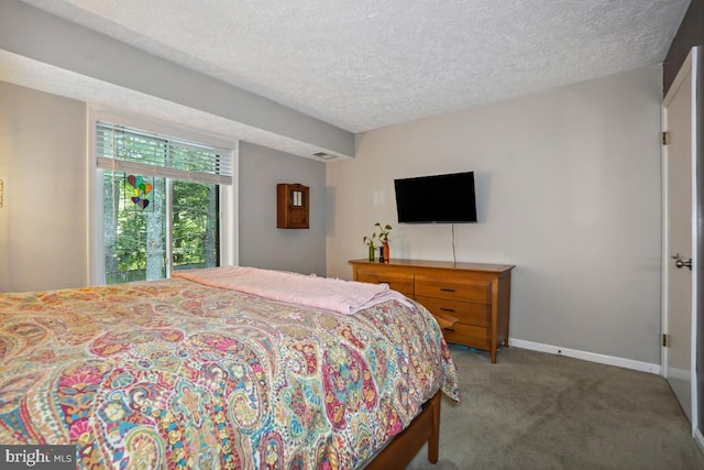84 Windbrooke Cir Unit 84, Gaithersburg, MD 20879 - carpeted bedroom with a textured ceiling and baseboards