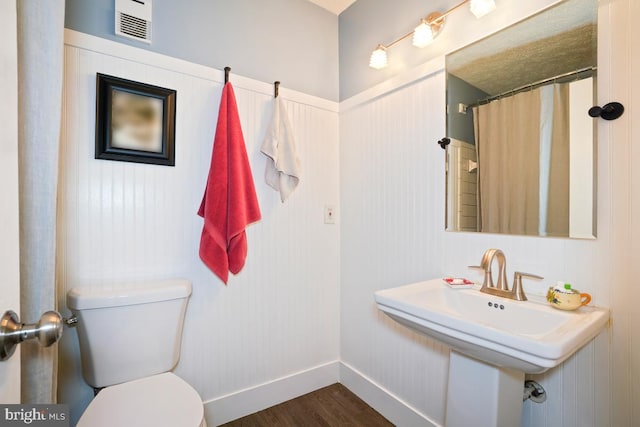 84 Windbrooke Cir Unit 84, Gaithersburg, MD 20879 - bathroom featuring wood finished floors and toilet