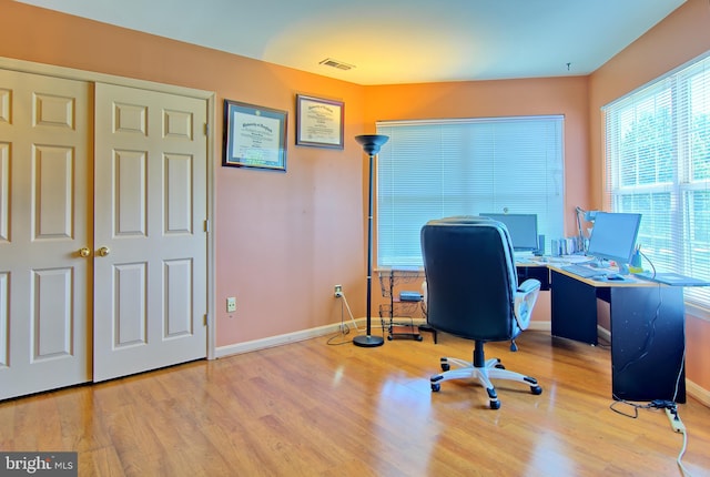 300 Bonnie Meadow Cir, Reisterstown, MD 21136 - office featuring wood finished floors and baseboards