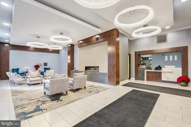 4515 Willard Ave Unit 1111S, Chevy Chase, MD 20815 - community lobby featuring recessed lighting