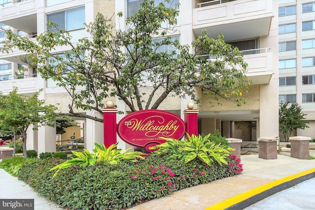 4515 Willard Ave Unit 1111S, Chevy Chase, MD 20815 - view of community sign