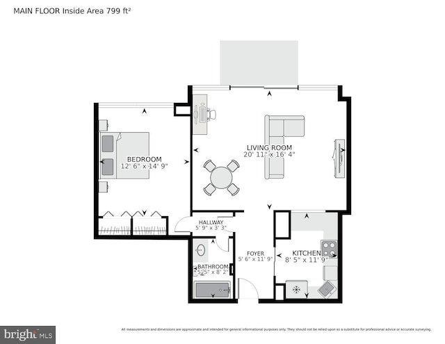 4515 Willard Ave Unit 1111S, Chevy Chase, MD 20815 - view of floor plan / room layout