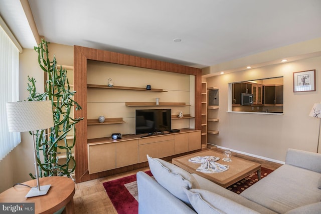4515 Willard Ave Unit 1111S, Chevy Chase, MD 20815 - living room with recessed lighting