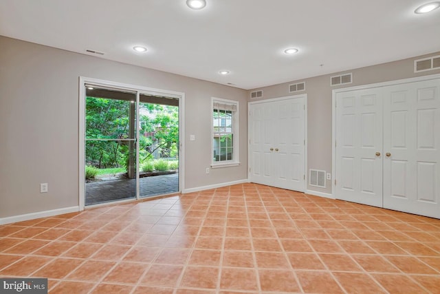 1403 Peregrine Path, Arnold, MD 21012 - unfurnished bedroom featuring access to exterior, recessed lighting, and light tile patterned floors