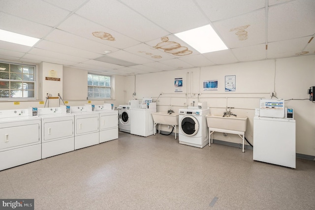 250 Ridge Pike Unit 58, Lafayette Hill, PA 19444 - community laundry room featuring washer and clothes dryer and light flooring