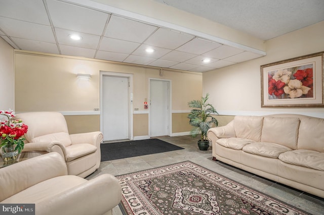 250 Ridge Pike Unit 58, Lafayette Hill, PA 19444 - living room with recessed lighting and baseboards