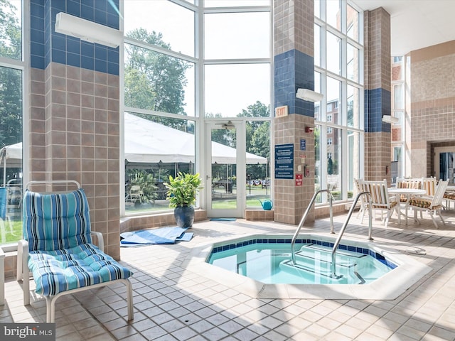 7101 Bay Front Dr Unit 204, Annapolis, MD 21403 - view of pool featuring an in-ground hot tub and a patio area