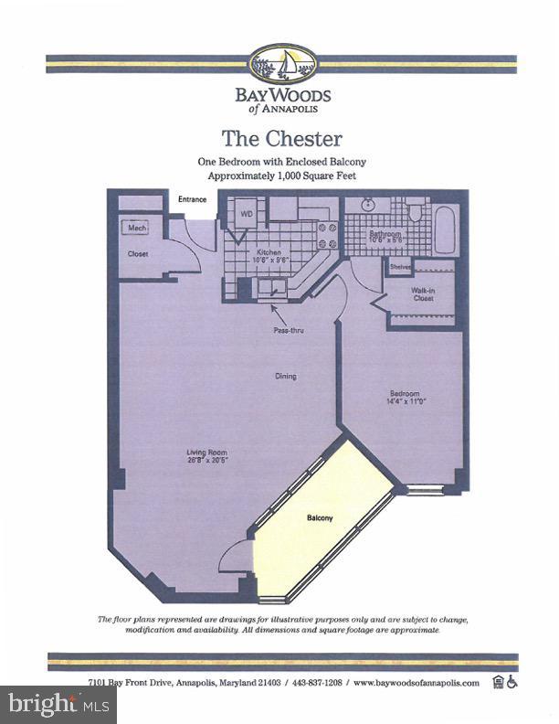 7101 Bay Front Dr Unit 204, Annapolis, MD 21403 - view of home floor plan