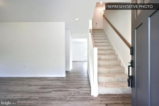 6329 Liam Dr Lot 54, Spring Grove, PA 17362 - staircase with wood finished floors and baseboards