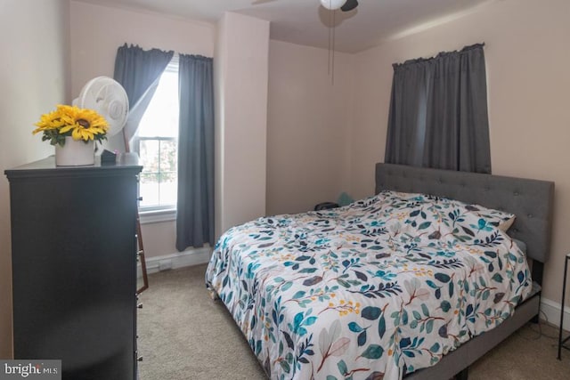 213 Conover St, Burlington, NJ 08016 - carpeted bedroom featuring baseboards and ceiling fan