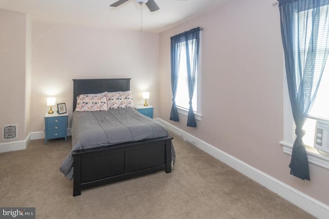 213 Conover St, Burlington, NJ 08016 - carpeted bedroom with baseboards and ceiling fan