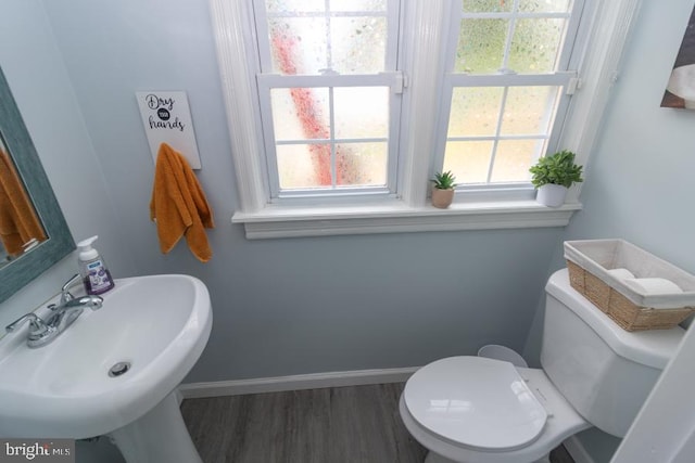 213 Conover St, Burlington, NJ 08016 - bathroom with toilet and wood finished floors