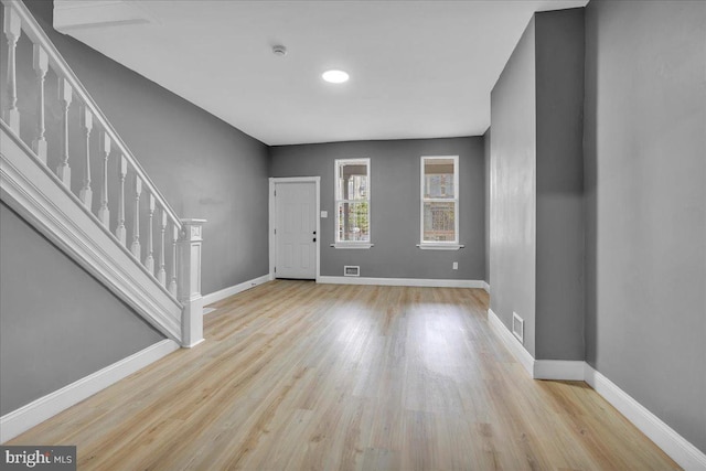906 N 4th St, Camden, NJ 08102 - foyer with stairway and wood finished floors