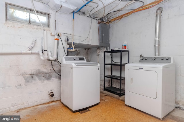 101 E Macphail Rd, Bel Air, MD 21014 - washroom featuring electric panel and washer and clothes dryer