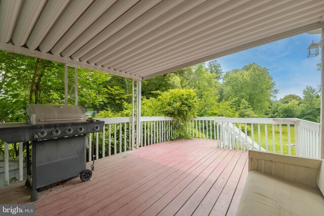 101 E Macphail Rd, Bel Air, MD 21014 - wooden deck with a grill