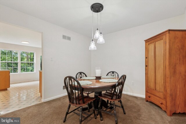 1009 Red Rock Cir, Royersford, PA 19468 - dining room featuring carpet floors and baseboards