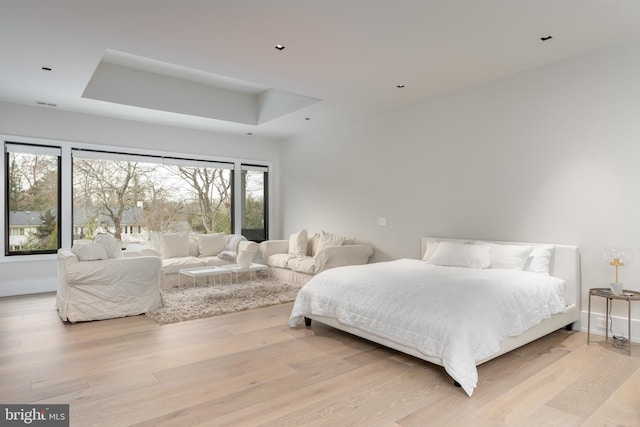 1020 Langley Hill Dr, Mclean, VA 22101 - bedroom with wood finished floors and a tray ceiling