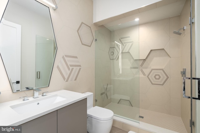 1020 Langley Hill Dr, Mclean, VA 22101 - bathroom featuring a tile shower and vanity