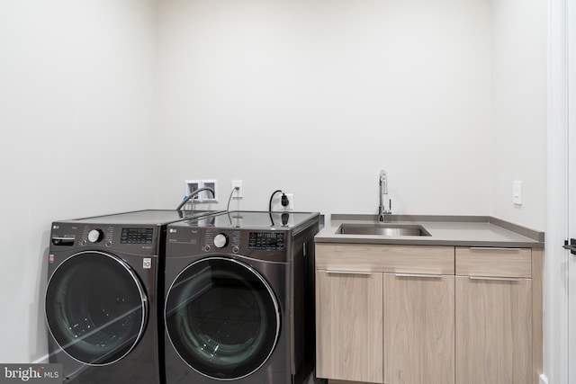 1020 Langley Hill Dr, Mclean, VA 22101 - washroom with washing machine and dryer and cabinet space