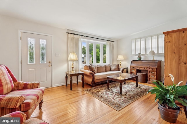 575 Wanamaker Rd, Jenkintown, PA 19046 - living room with light wood-style floors