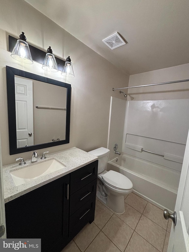 11900 Filly Ln, Gaithersburg, MD 20878 - bathroom featuring vanity, tile patterned flooring, and bathing tub / shower combination