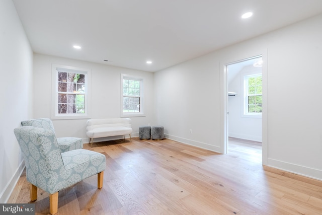 5303 Rolling Rd, Springfield, VA 22151 - sitting room featuring light wood-type flooring and recessed lighting