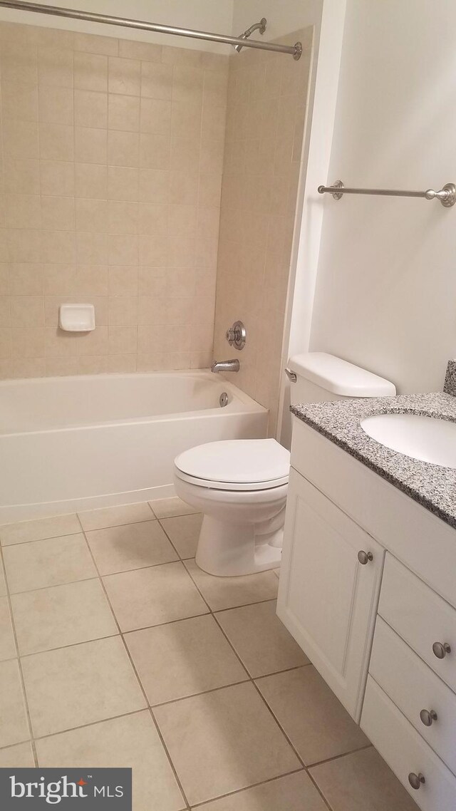 3600 S Glebe Rd Unit 330W, Arlington, VA 22202 - bathroom with tile patterned flooring, vanity, and washtub / shower combination