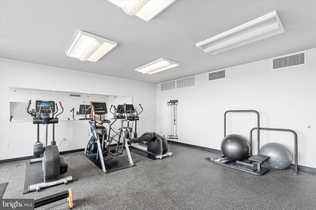 105 Christina Lndg Unit 1402, Wilmington, DE 19801 - gym featuring baseboards
