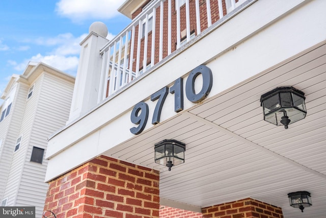 9710 Handerson Pl Unit 1, Manassas Park, VA 20111 - exterior view of brick siding