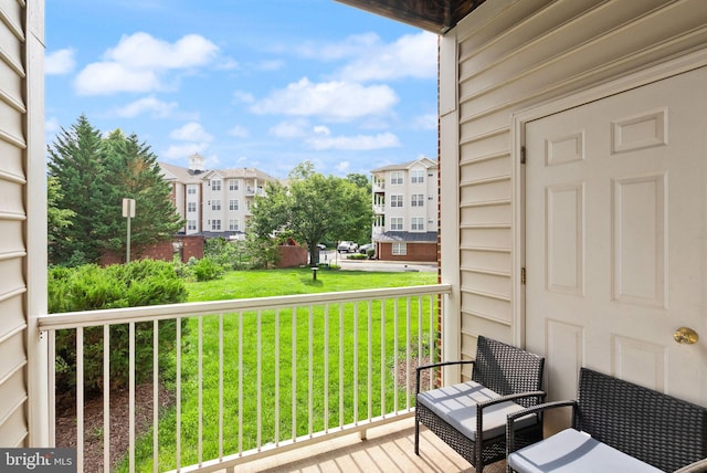 9710 Handerson Pl Unit 1, Manassas Park, VA 20111 - balcony featuring a residential view