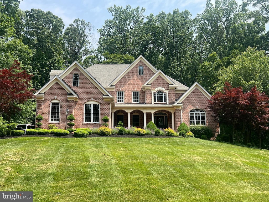 1605 Henry Way, Forest Hill, MD 21050 - view of front of house featuring brick siding and a front yard
