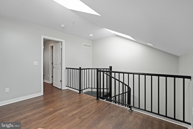 413 Jefferson St Unit 5, East Greenville, PA 18041 - empty room with wood finished floors, a skylight, and recessed lighting