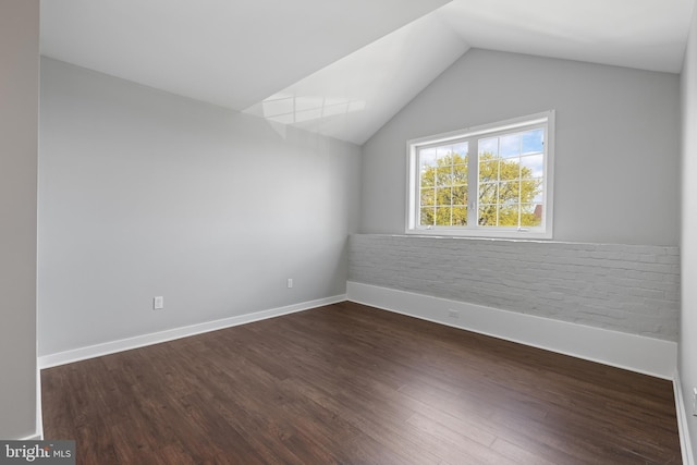 413 Jefferson St Unit 5, East Greenville, PA 18041 - bonus room featuring lofted ceiling and dark wood-style flooring