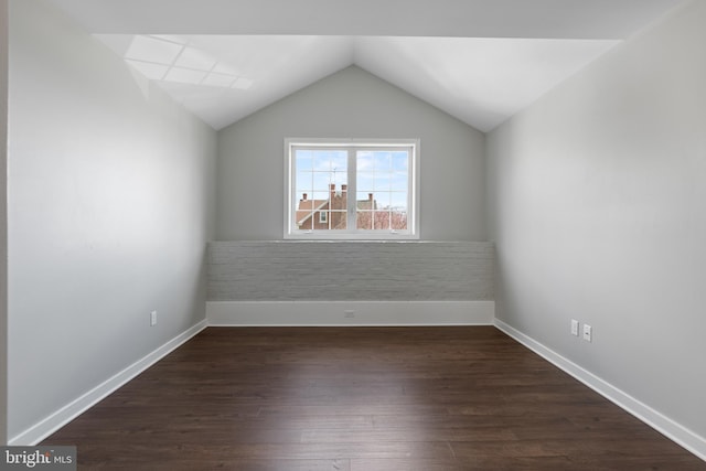413 Jefferson St Unit 5, East Greenville, PA 18041 - bonus room with lofted ceiling and dark wood-type flooring