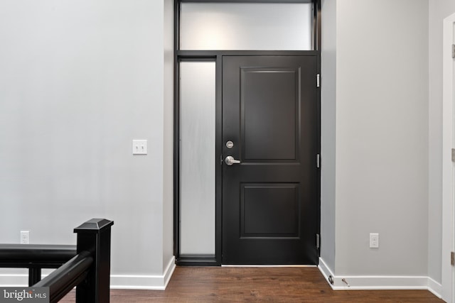 413 Jefferson St Unit 5, East Greenville, PA 18041 - foyer with baseboards and dark wood finished floors