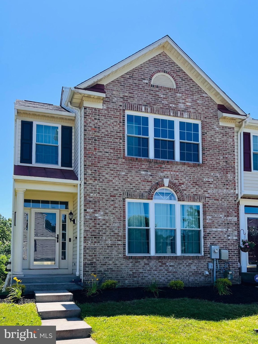 423 Deerhill Cir, Abingdon, MD 21009 - view of front of home with a front lawn and brick siding