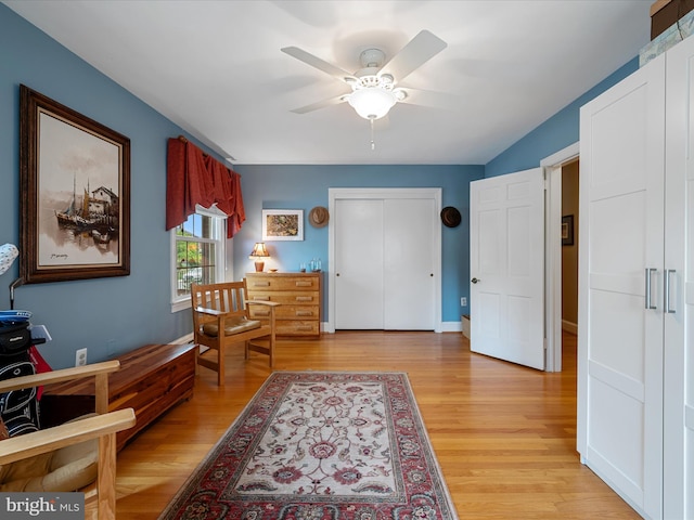 101 Morgan St, Winchester, VA 22601 - foyer featuring light wood-type flooring and ceiling fan