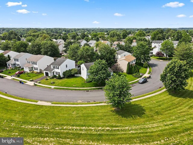 1035 Deerfield Cir, Perkasie, PA 18944 - aerial perspective of suburban area