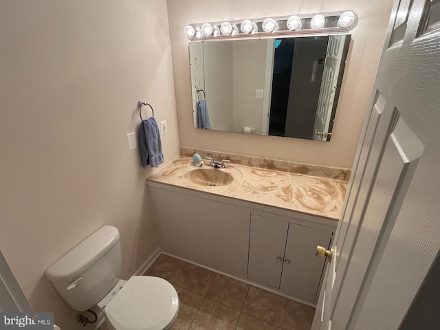 35904 Army Navy Dr, Mechanicsville, MD 20659 - half bathroom with vanity and tile patterned flooring