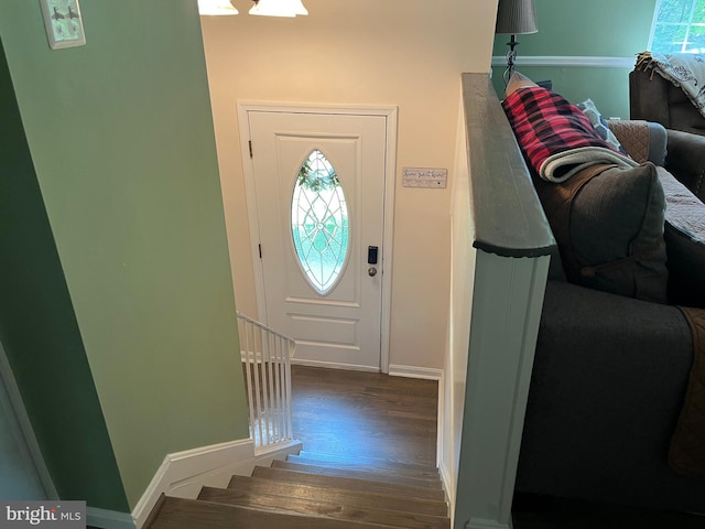 35904 Army Navy Dr, Mechanicsville, MD 20659 - foyer entrance with wood finished floors and baseboards